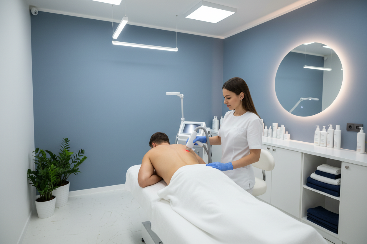 10 sessions Back+ Chest or Full Abdome + Underarms